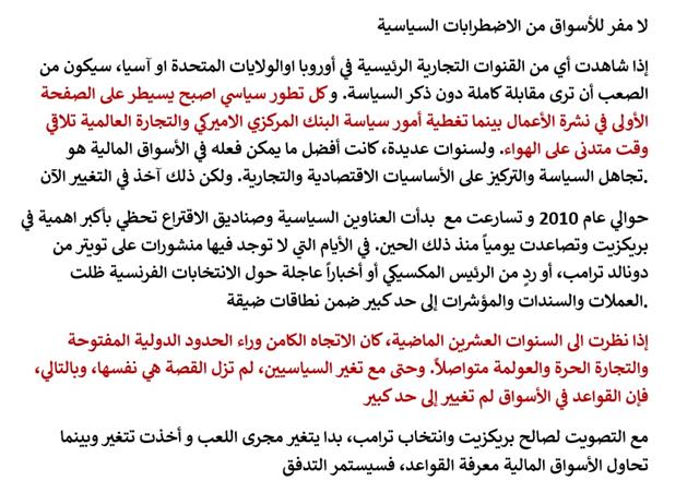 Arabic Politics Piece 1 لا مفر للأسواق من الاضطرابات السياسية - Arabic Politics Piece 1 (Chart 1)