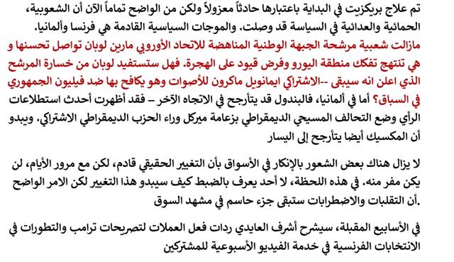 Arabic Politics Piece 2 لا مفر للأسواق من الاضطرابات السياسية - Arabic Politics Piece 2 (Chart 2)