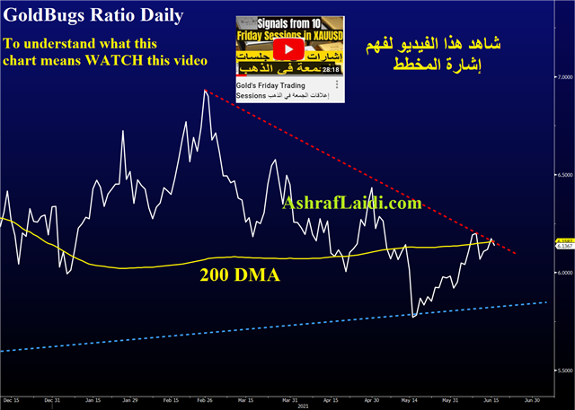 Gold Bugs June 16 2021 Watch the 2023 Dots - Gold Bugs June 16 2021 (Chart 1)