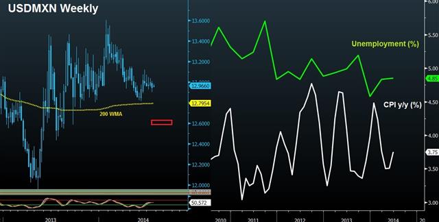 Mexican Peso Running on Automode - Mexico Cpi Unemp Jul 21 (Chart 1)