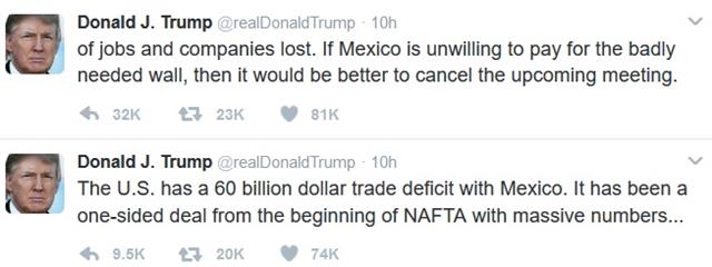 Import Tax Confusion - Trump Tweet (Chart 1)