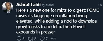 Tweet Fomc Jul 28 2021 New Premium Trade & Pressure Lifts on the Fed - Tweet Fomc Jul 28 2021 (Chart 1)