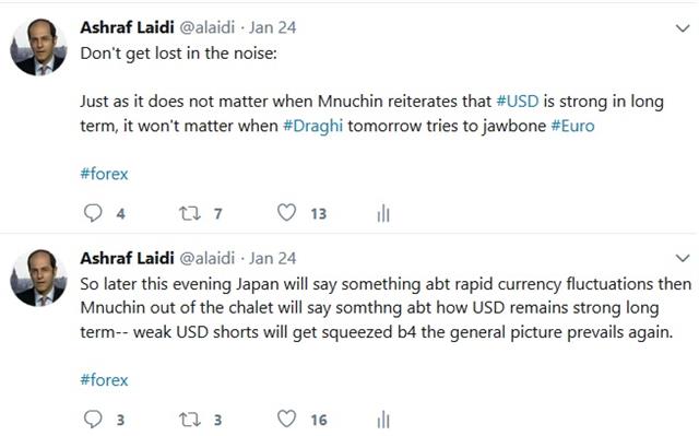 Mnuchin, Draghi & Trump on FX - Tweet Warning Usd Remarks (Chart 1)