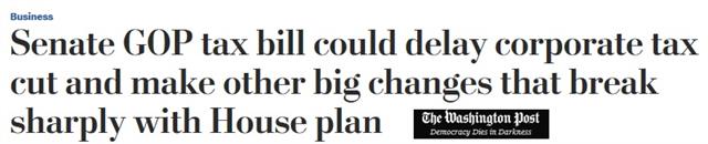 USD Off on Reports of Tax Delay - Washpost Headline (Chart 1)