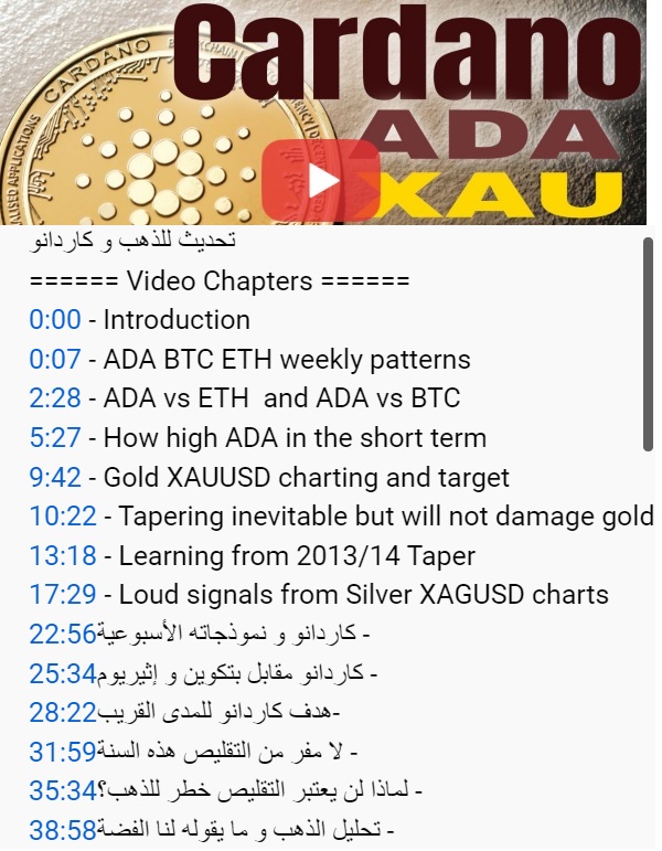 Dollar Slumps on New Taper Message - Video Chapters Cardanogold (Chart 1)