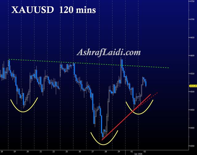 Gold Not in a Hurry - Gold 2 Hr Inv Hs (Chart 1)